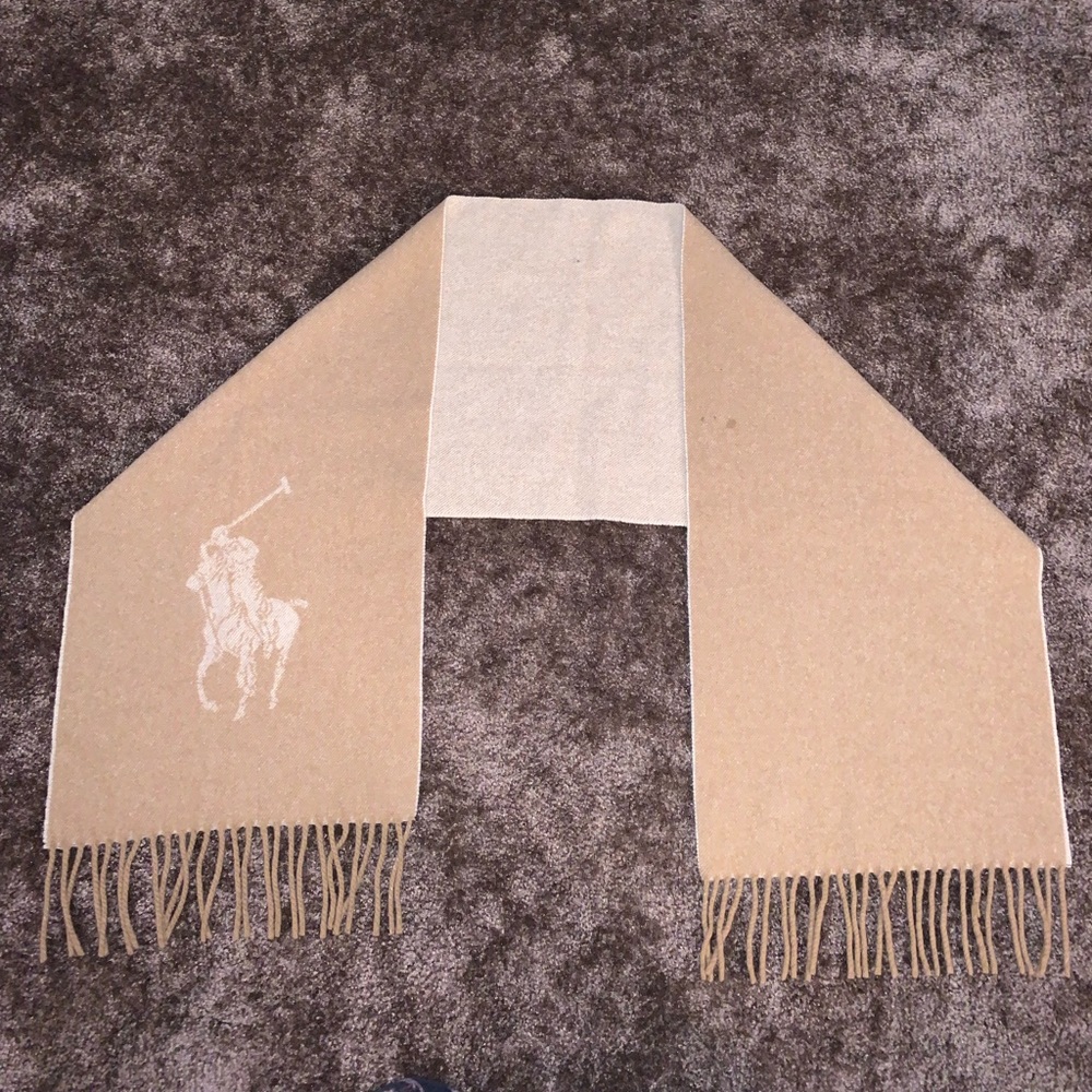 Vintage polo lambswool scarf
